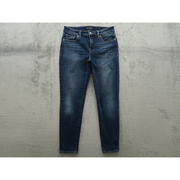 Lucky Brand Jeans Women's Size 4R Blue Mid-Rise Ava Skinny Denim 26" Inseam - Picture 1 of 16